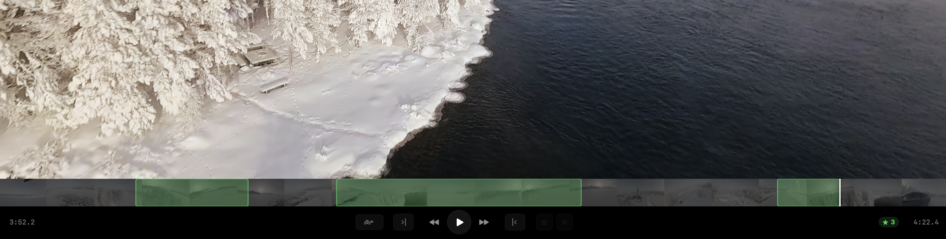 Smart segments on timeline